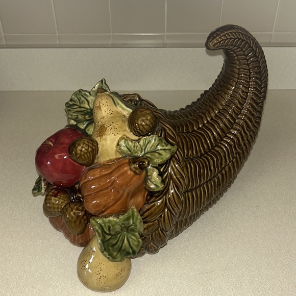 Chris Madden JC Penney Large 14” X 10” Thanksgiving Cornucopia 🦃 - Picture 2 of 4